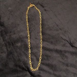 Shiny Gold Chain Link Necklace